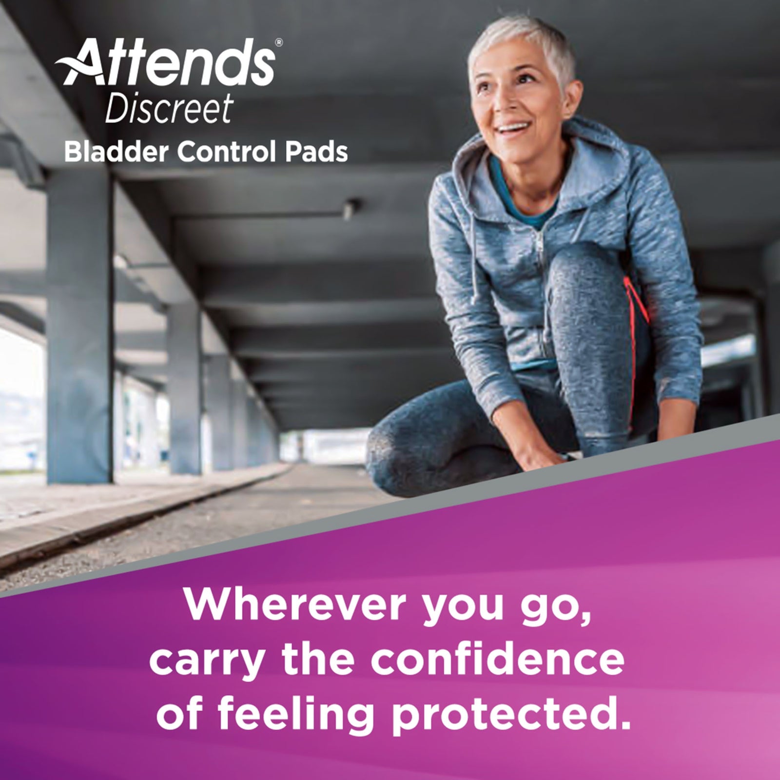 Attends Discreet Maximum Bladder Control Pad - 13 Inch Length