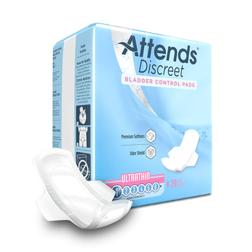 Attends Discreet Ultra Thin Bladder Control Pad 9 Inch Length