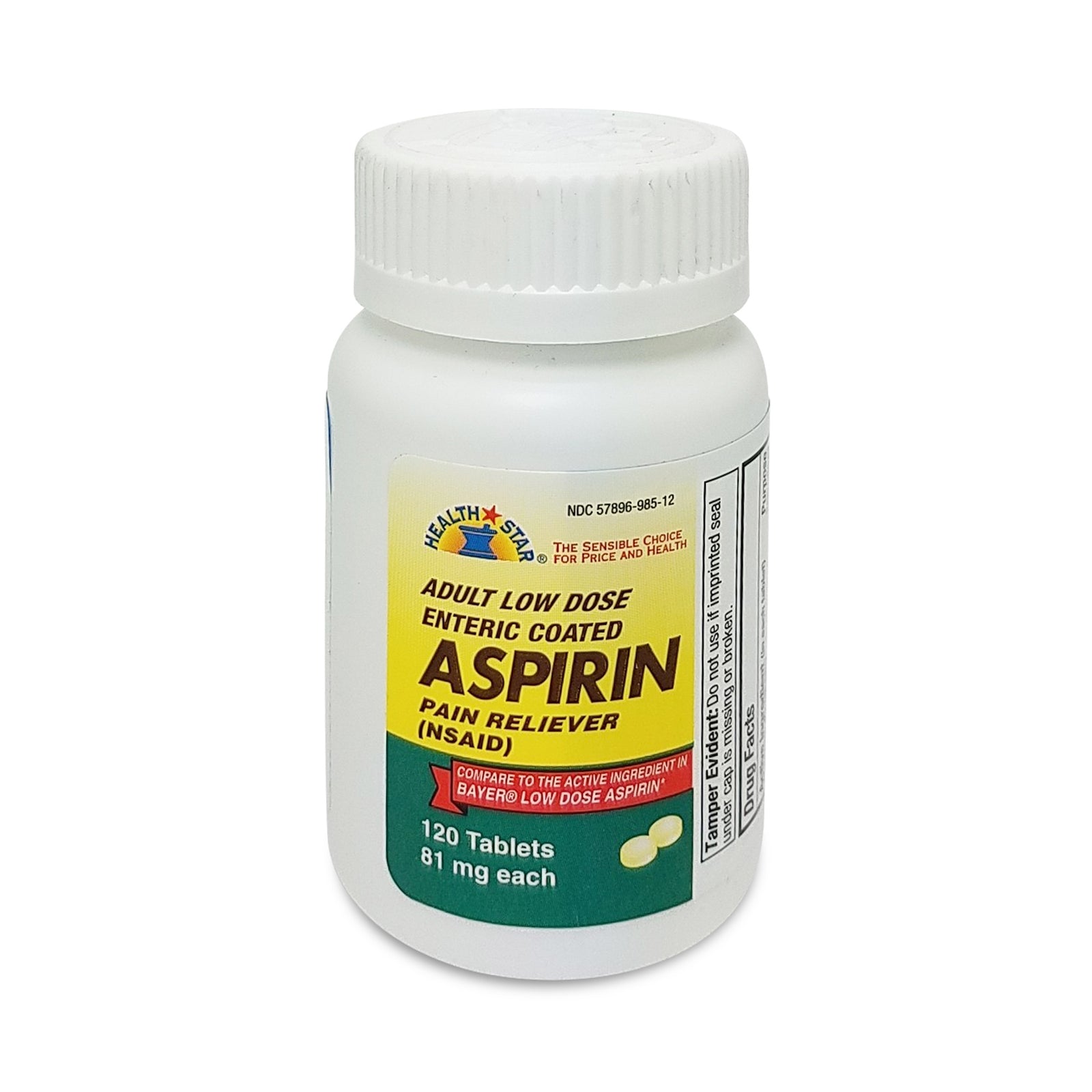 HEALTH STAR® 81 mg Strength Aspirin Tablets