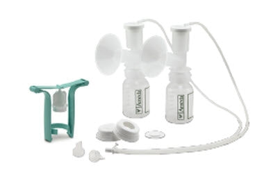 Ameda Dual HygieniKit Milk Collection System with Manual Breast Pump