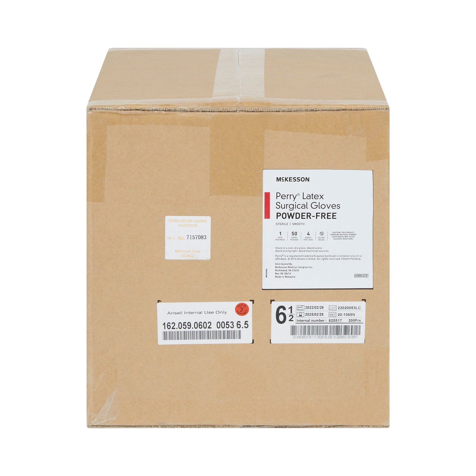 McKesson MedSurg Sterile Latex Surgical Gloves, Smooth