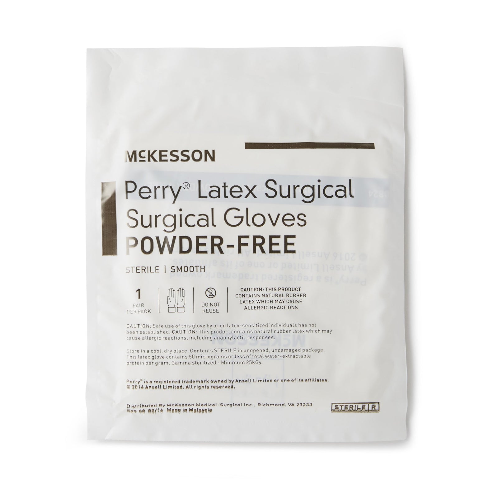 McKesson MedSurg Sterile Latex Surgical Gloves, Smooth