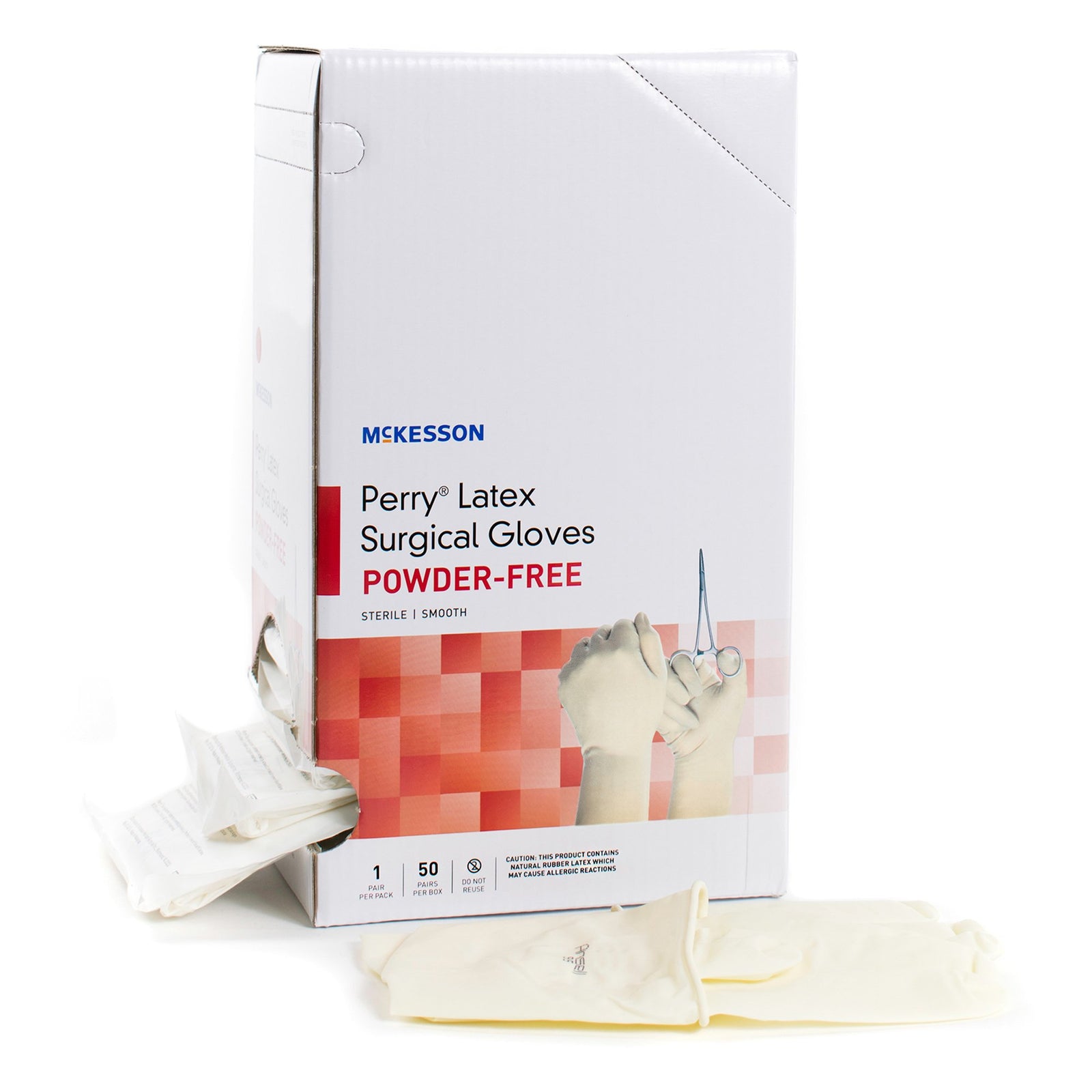McKesson MedSurg Sterile Latex Surgical Gloves, Smooth