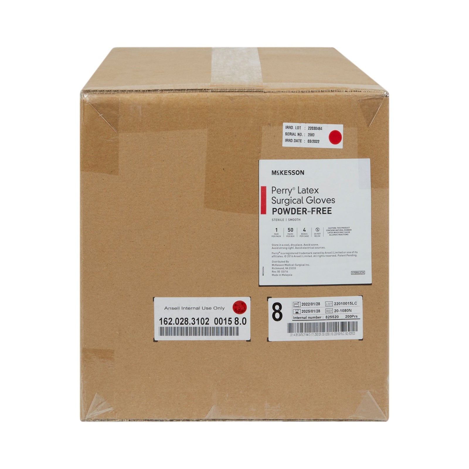 McKesson MedSurg Sterile Latex Surgical Gloves, Smooth