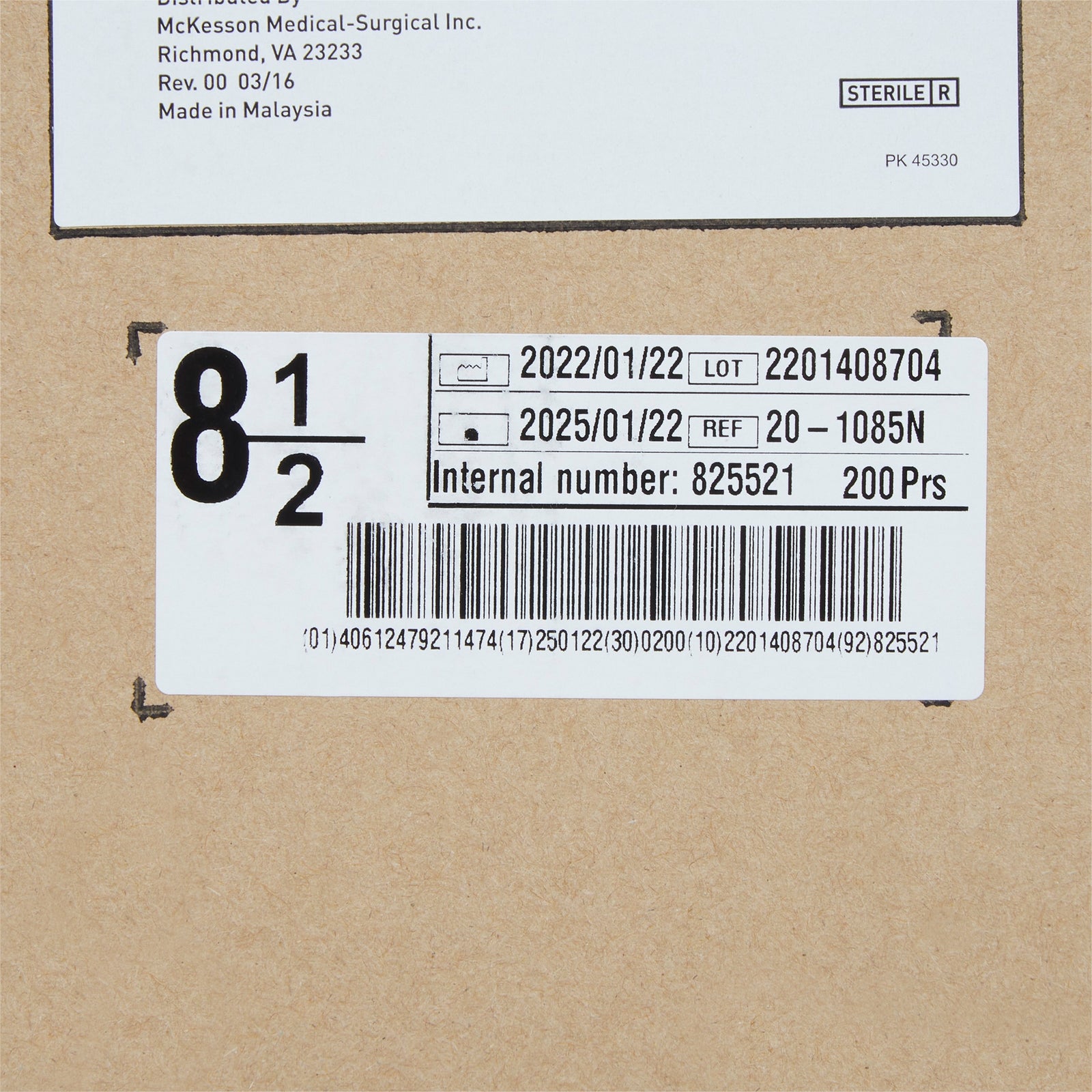 McKesson MedSurg Sterile Latex Surgical Gloves, Smooth
