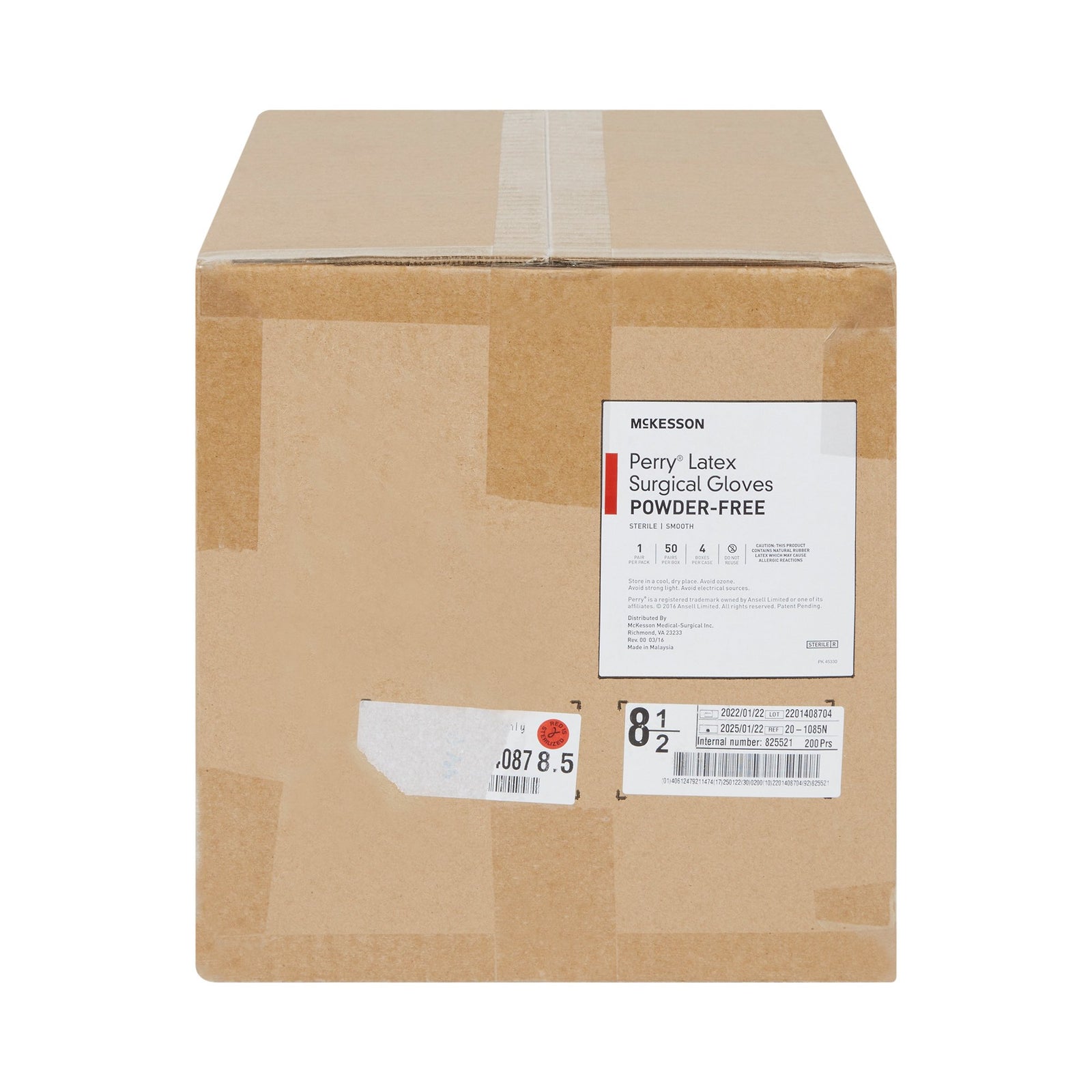 McKesson MedSurg Sterile Latex Surgical Gloves, Smooth
