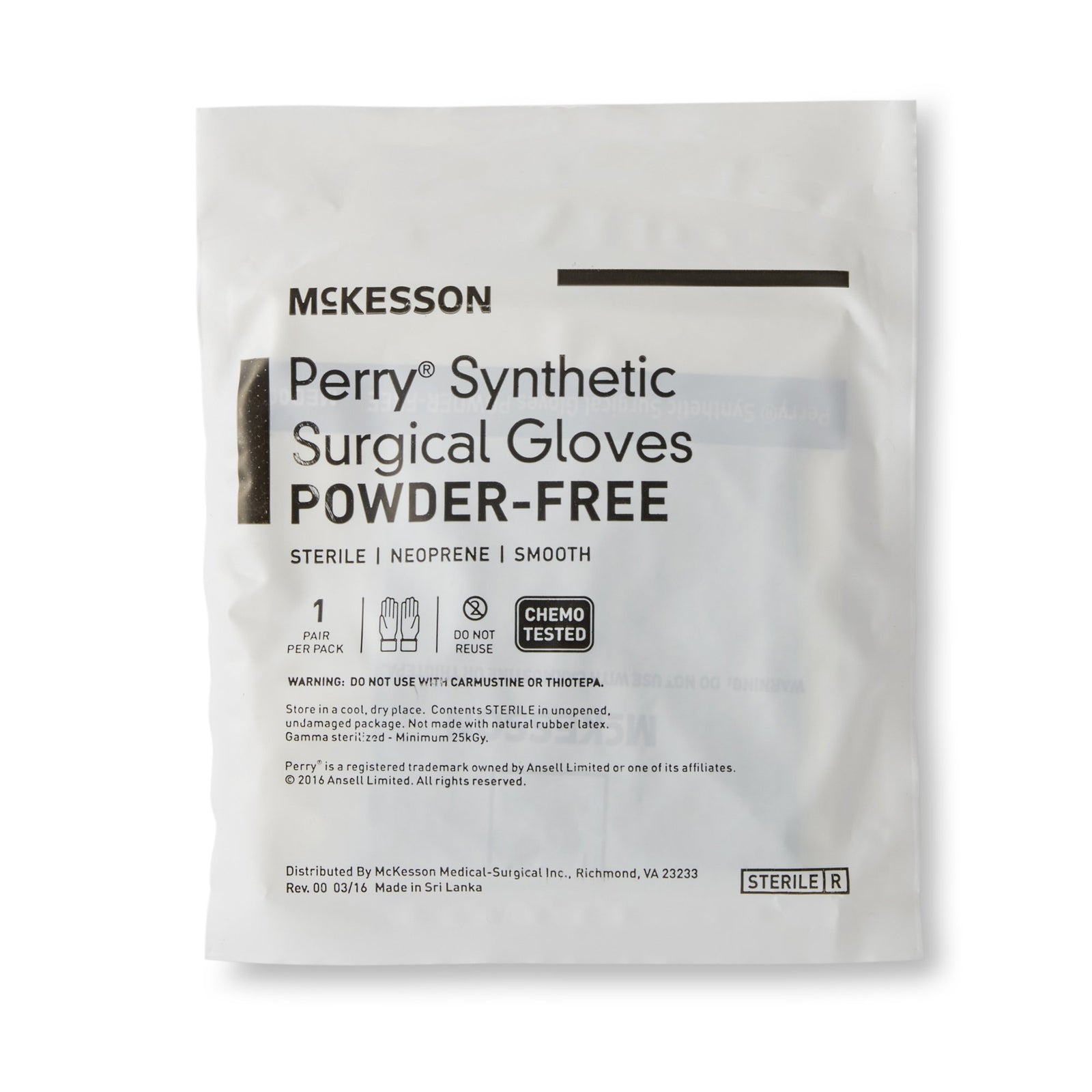McKesson MedSurg Polychloroprene Surgical Gloves, Smooth, Chemo Tested, Sterile