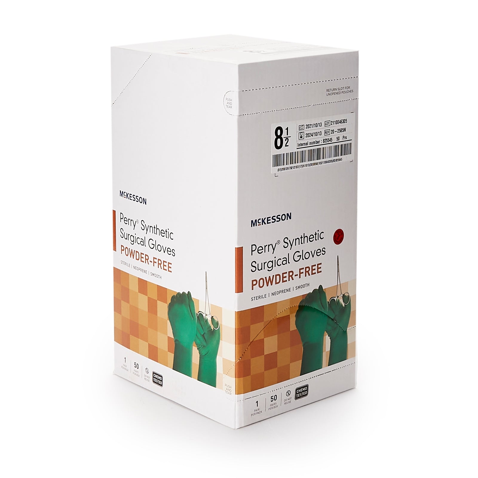 McKesson MedSurg Polychloroprene Surgical Gloves, Smooth, Chemo Tested, Sterile