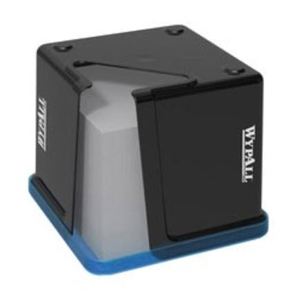 WYPALL Black/Clear Manual Pull Surface Mount Wipe Dispenser