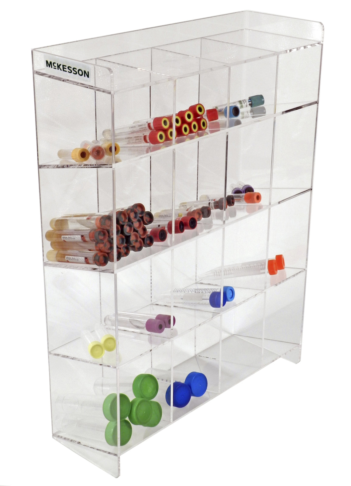 McKesson 4-Tier Tube Organizer, 16 Place, Clear Acrylic