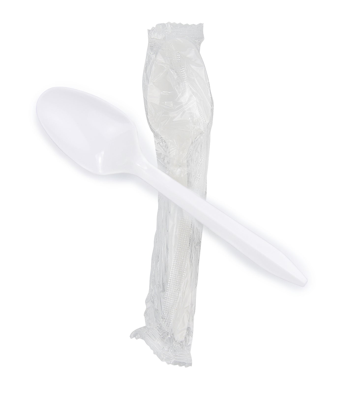 McKesson MedSurg Plastic Teaspoon, White, Individually Wrapped
