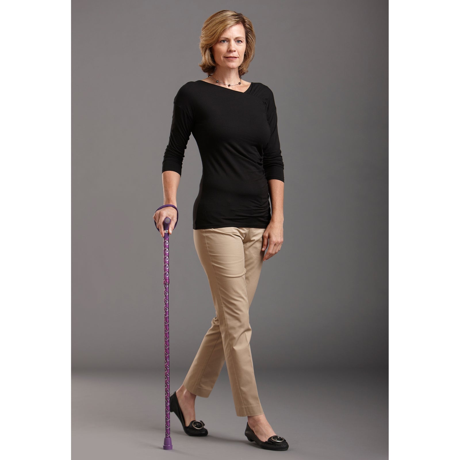 Switch Sticks Aluminum Folding Cane 32 to 37 Inch Height Viking Print
