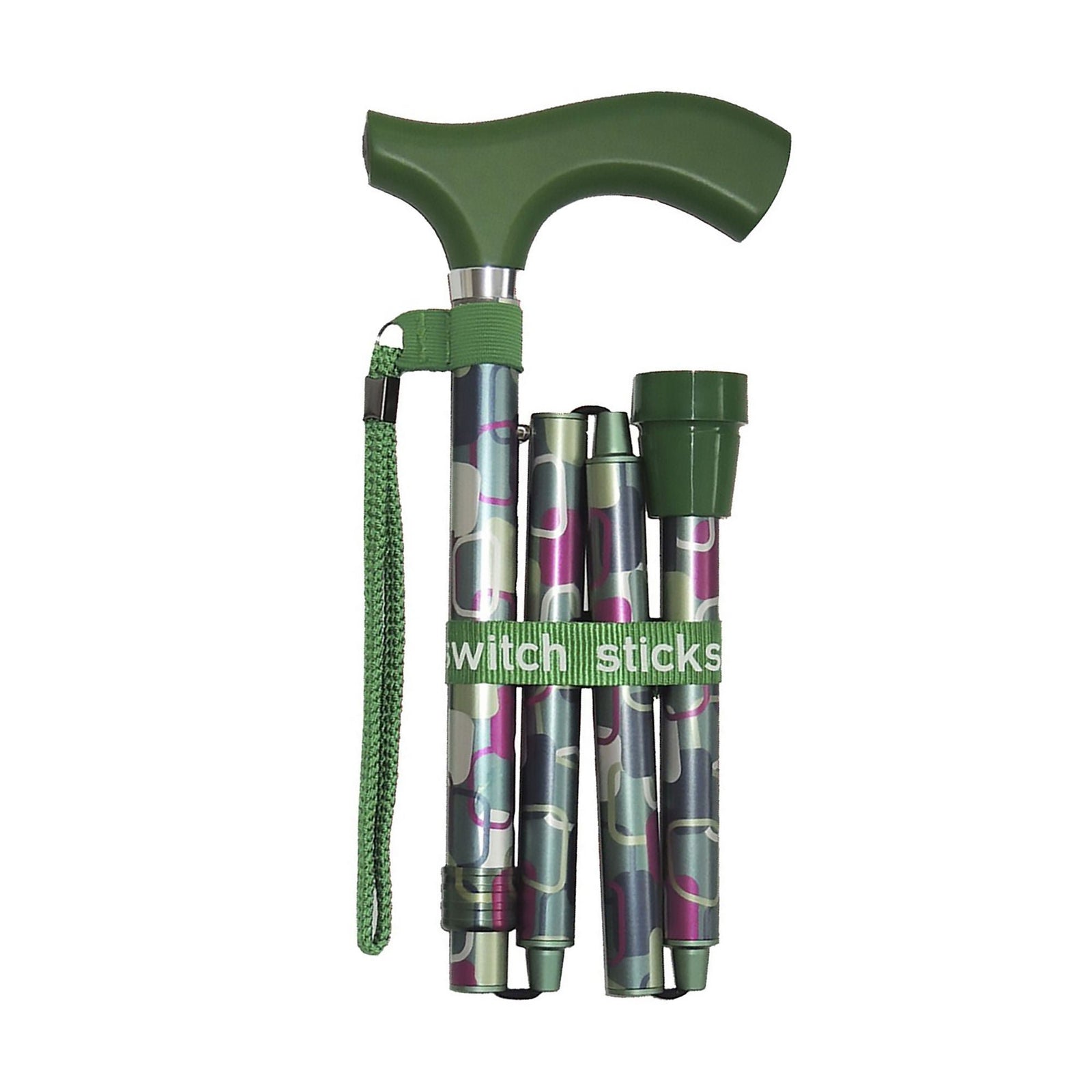Switch Sticks Adjustable Aluminum Folding Cane