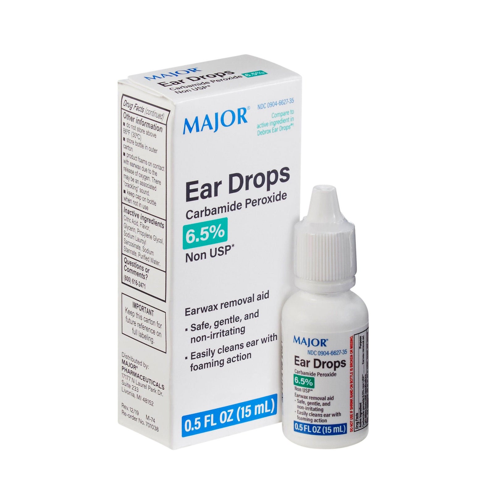 McKesson Carbamide Otic Drops 6.5% 15 mL