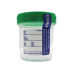 DuoClick™ Specimen Container for Pneumatic Tube Systems - 53mm Opening, 90mL