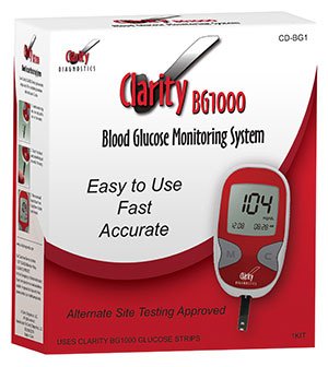 Clarity BG1000 Blood Glucose Meter Kit
