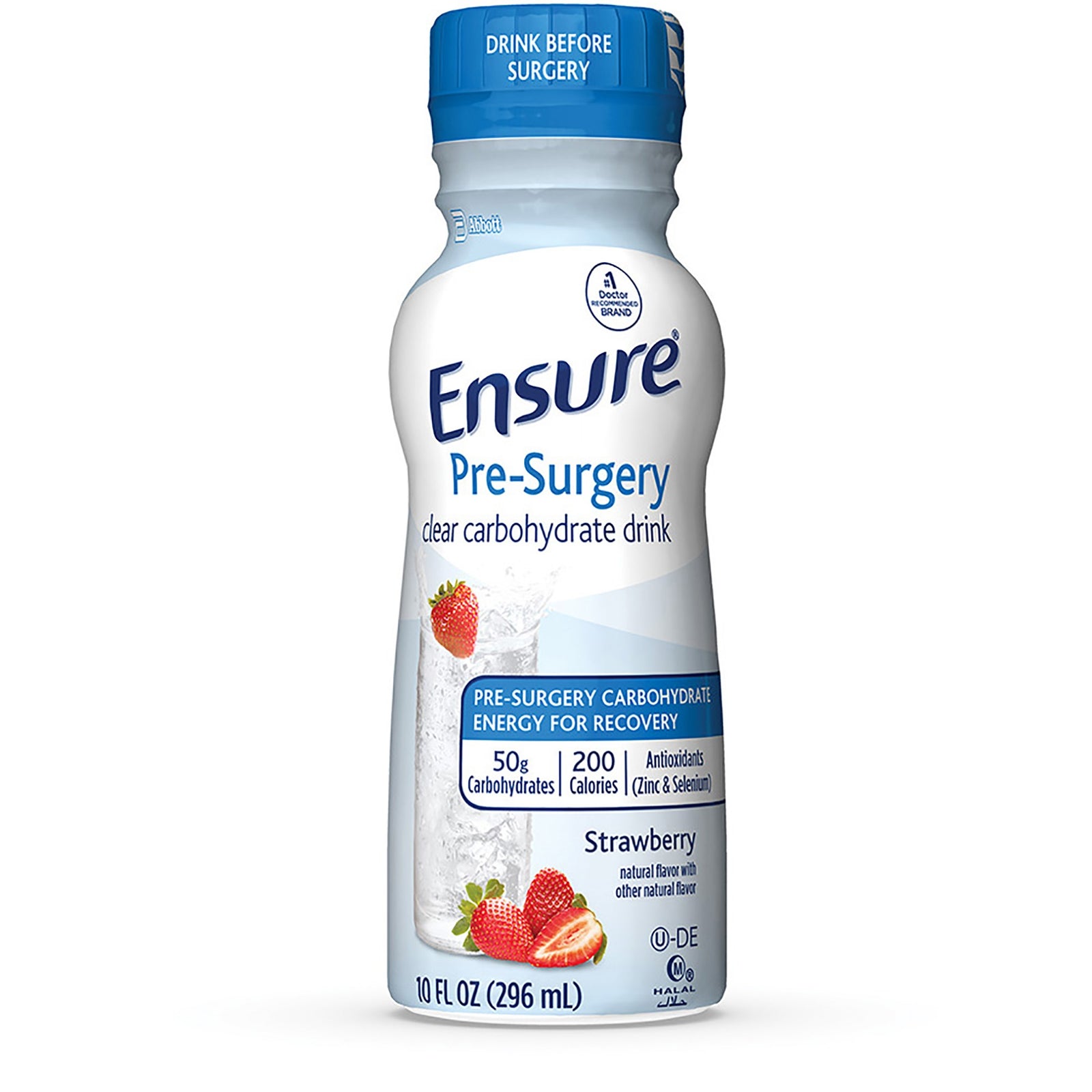 Ensure Pre-Surgery Clear Carbohydrate Drink Strawberry Flavor 10 oz Bottle