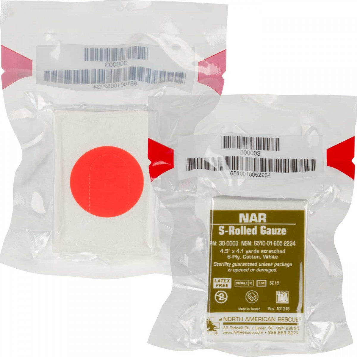 Compressed Gauze Roll 4-1/2 Inch x 4-1/10 Yard Sterile