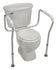 HealthSmart® White/Silver Aluminum Toilet Safety Rail