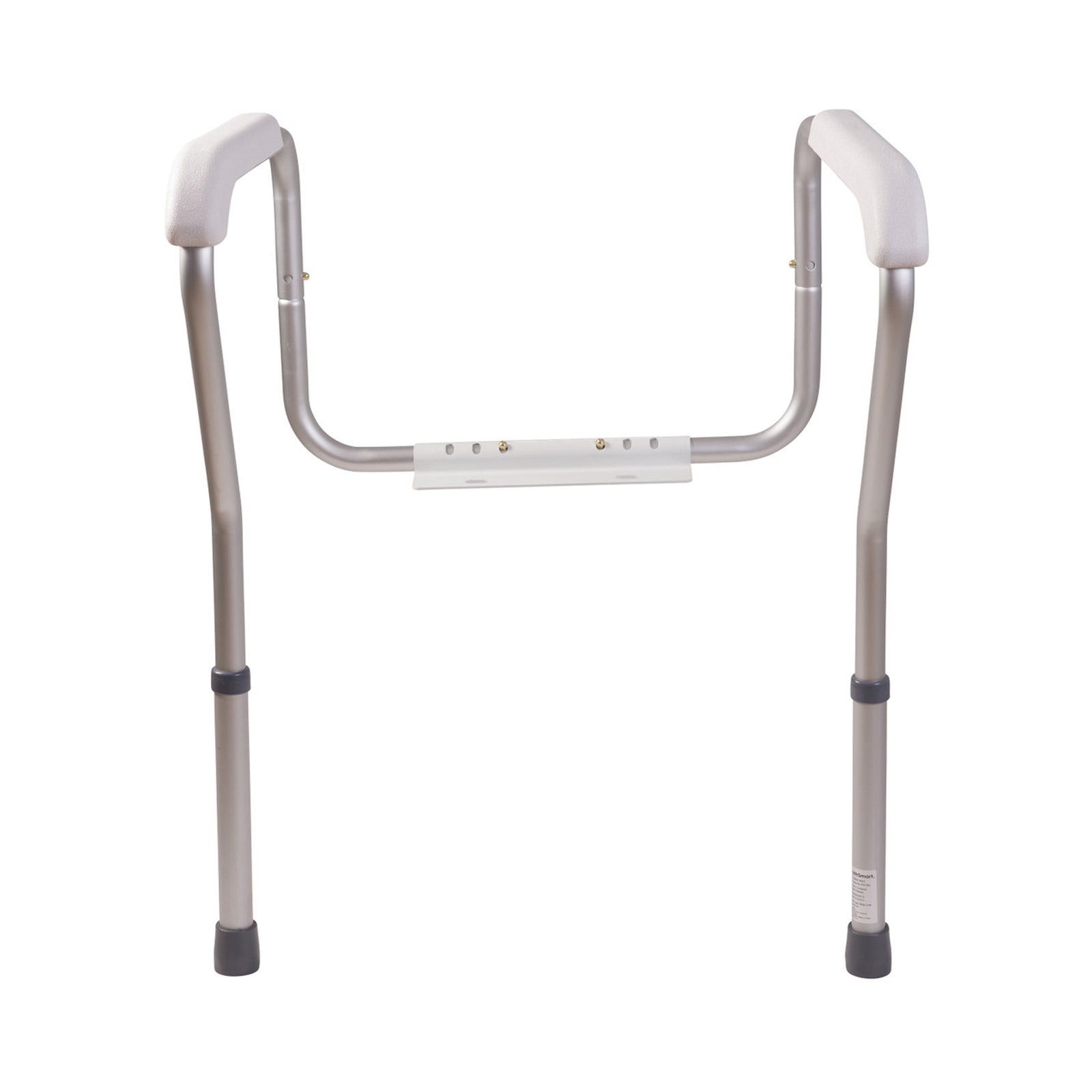 HealthSmart® White/Silver Aluminum Toilet Safety Rail