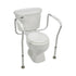 HealthSmart® White/Silver Aluminum Toilet Safety Rail
