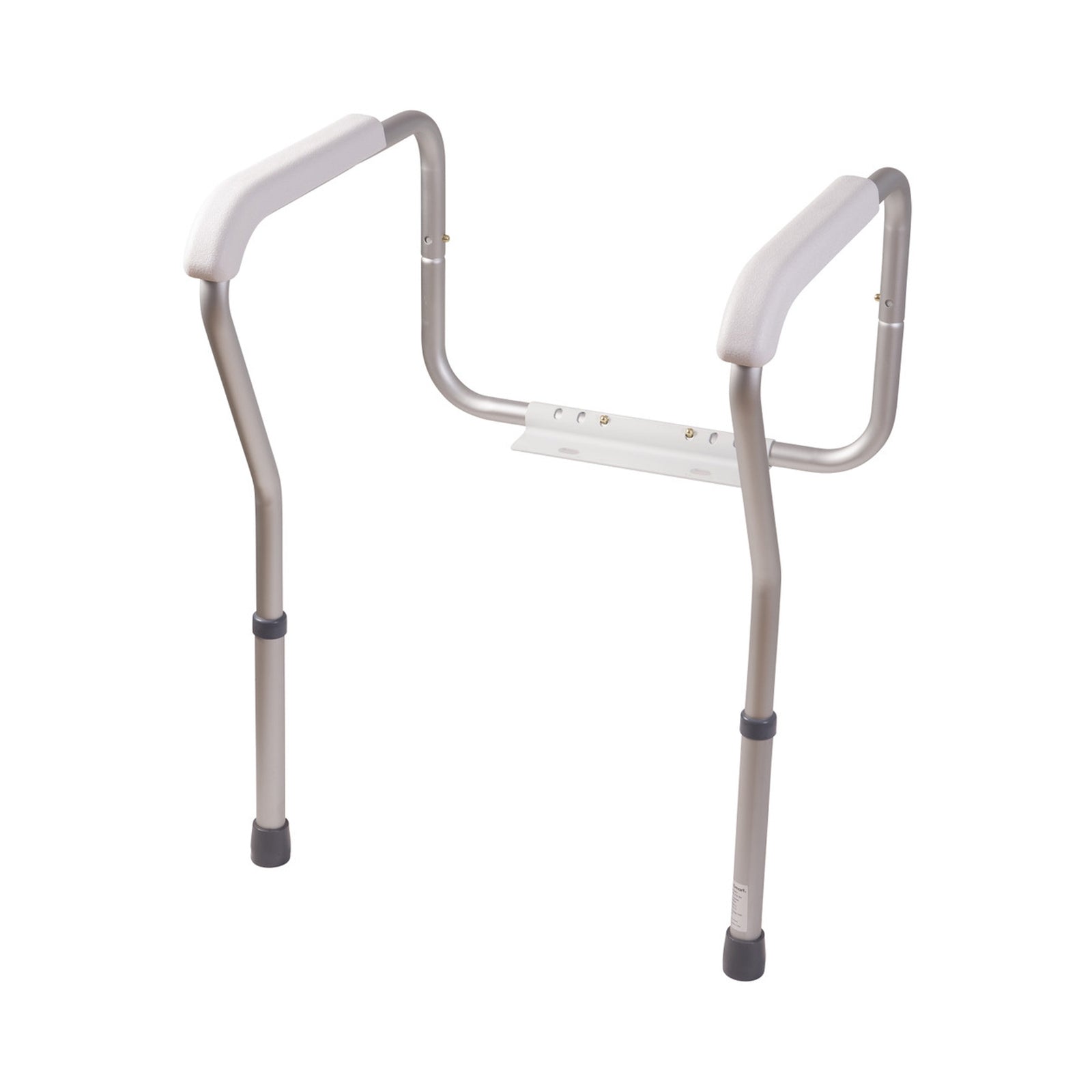 HealthSmart® White/Silver Aluminum Toilet Safety Rail