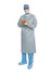 Aero Chrome Surgical Gown with Towel Large Silver AAMI Level 4