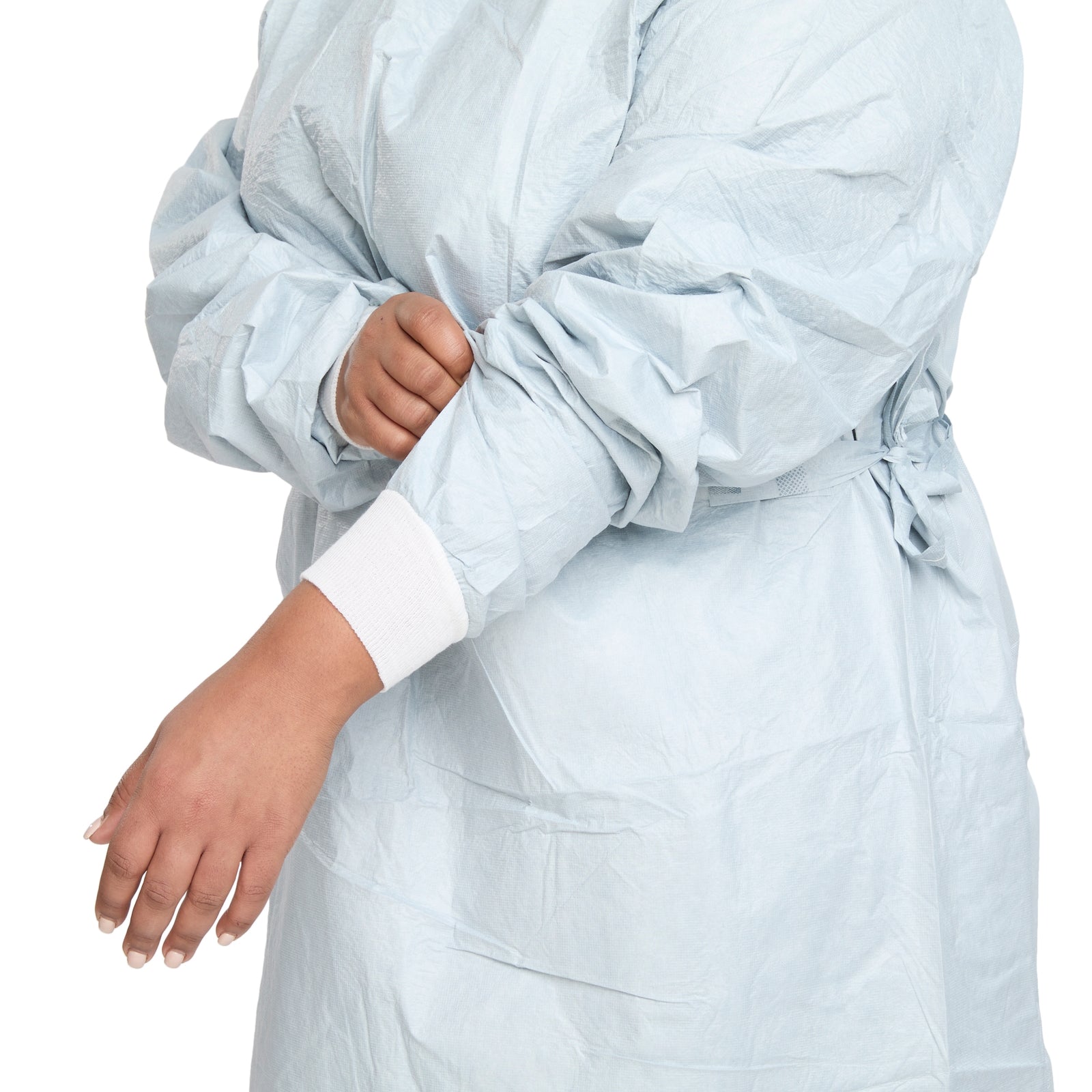 Surgical Gown with Towel Aero Chrome 2X-Large Silver Sterile AAMI Level 4
