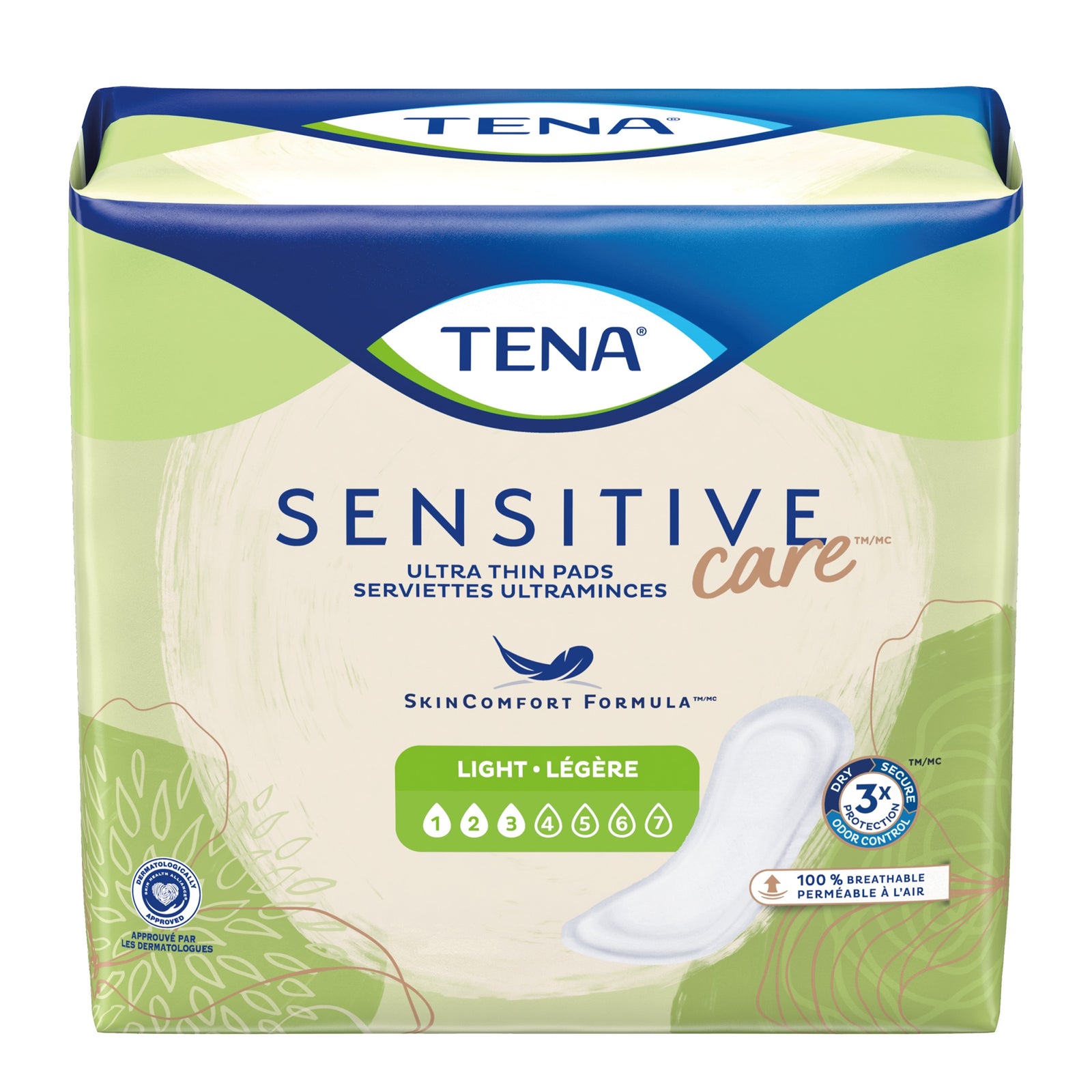 TENA Sensitive Care Ultra Thin Light Bladder Control Pad - 10 Inch Length