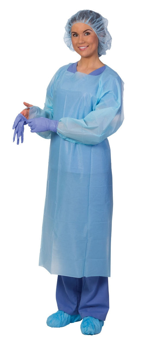 Protective Procedure Gown Premier Pro™ Blue Non-Sterile