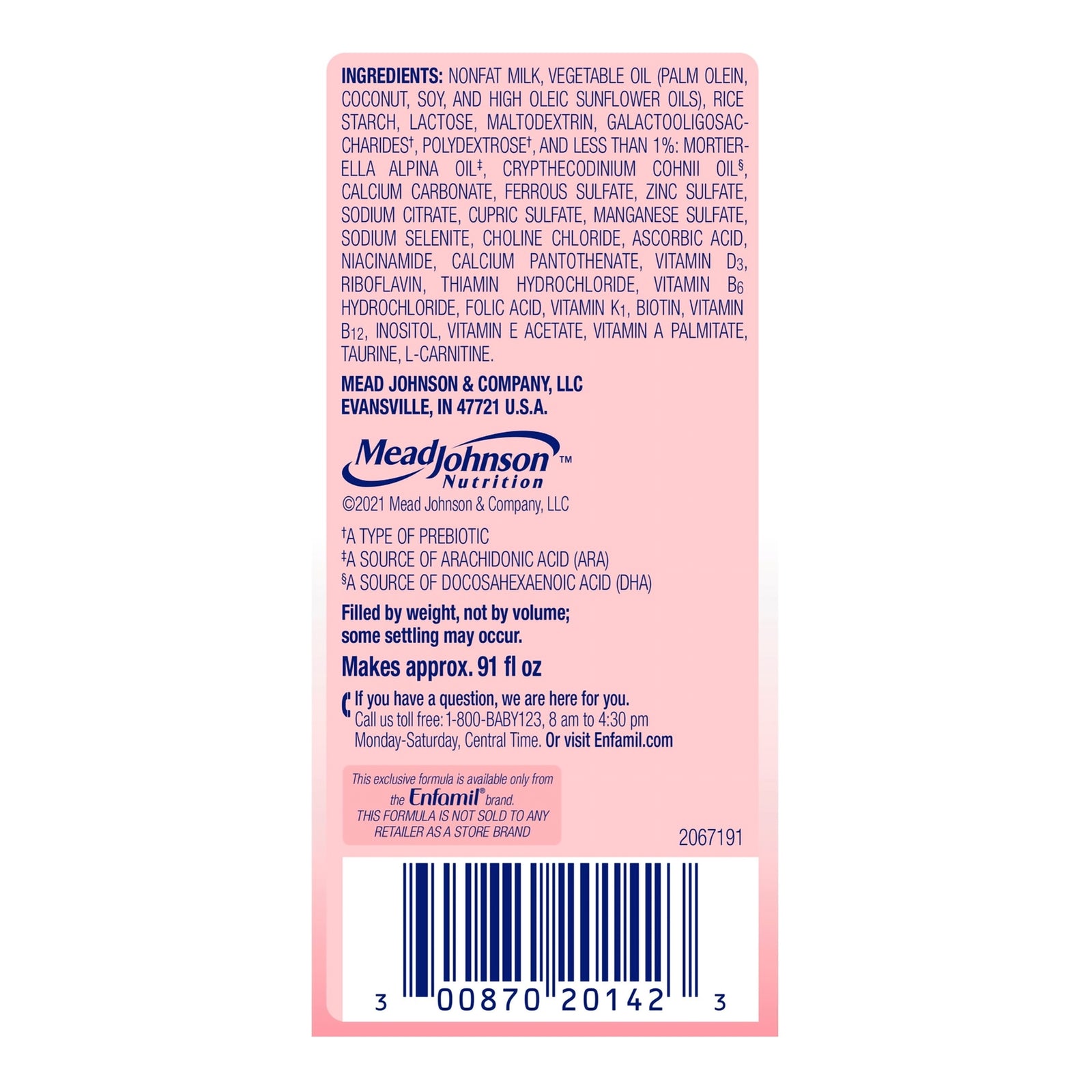 Enfamil A.R. Infant Formula Powder with Added Rice, 12.9 oz Can
