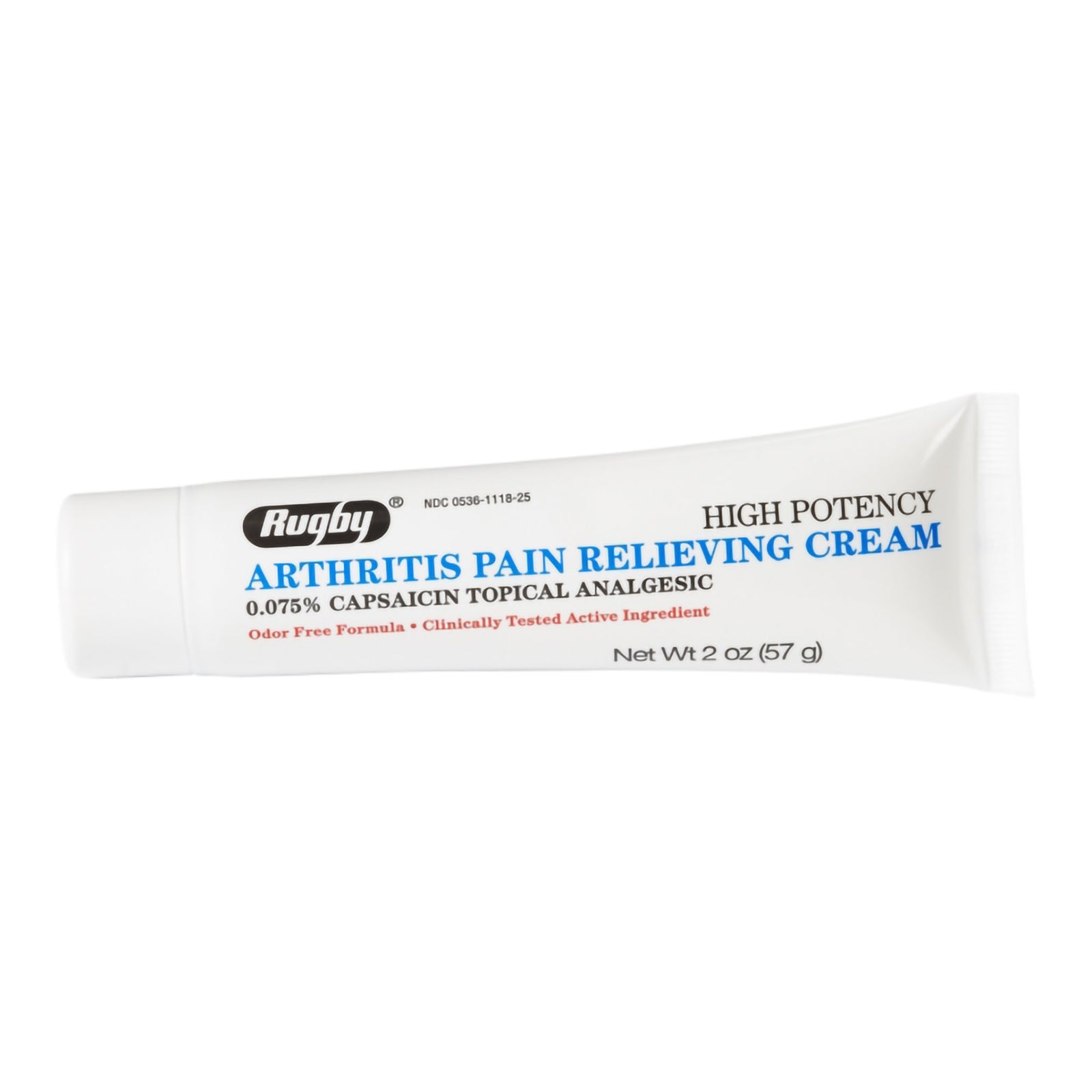Rugby High Potency Arthritis Pain Relieving Cream 0.075% Capsaicin, 2 oz