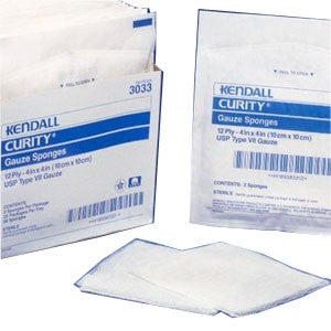 Curity Gauze Sponges 4x4 Inch