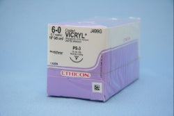 Coated Vicryl Polyglactin 910 Absorbable Suture with PS-3 Needle Size 6-0