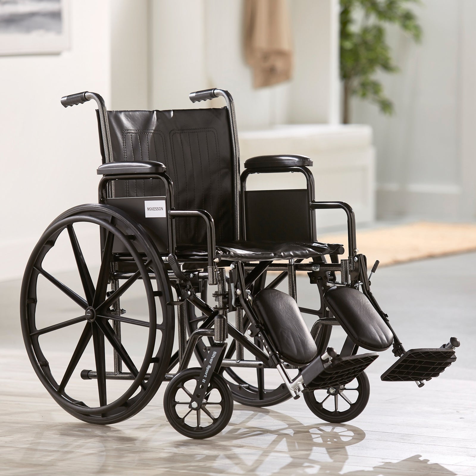 McKesson MedSurg Standard Wheelchair with Swing-Away Elevating Legrests