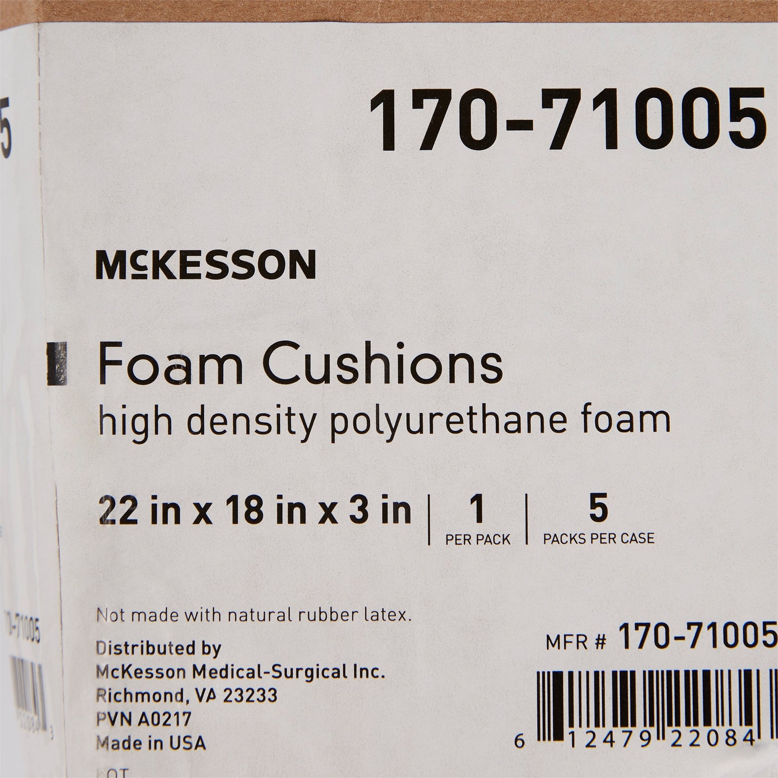 McKesson Polyurethane Foam Seat Cushion