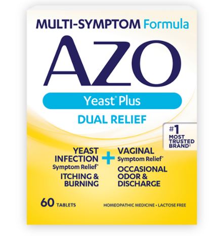 Azo Yeast Plus Vaginal Antifungal Tablets