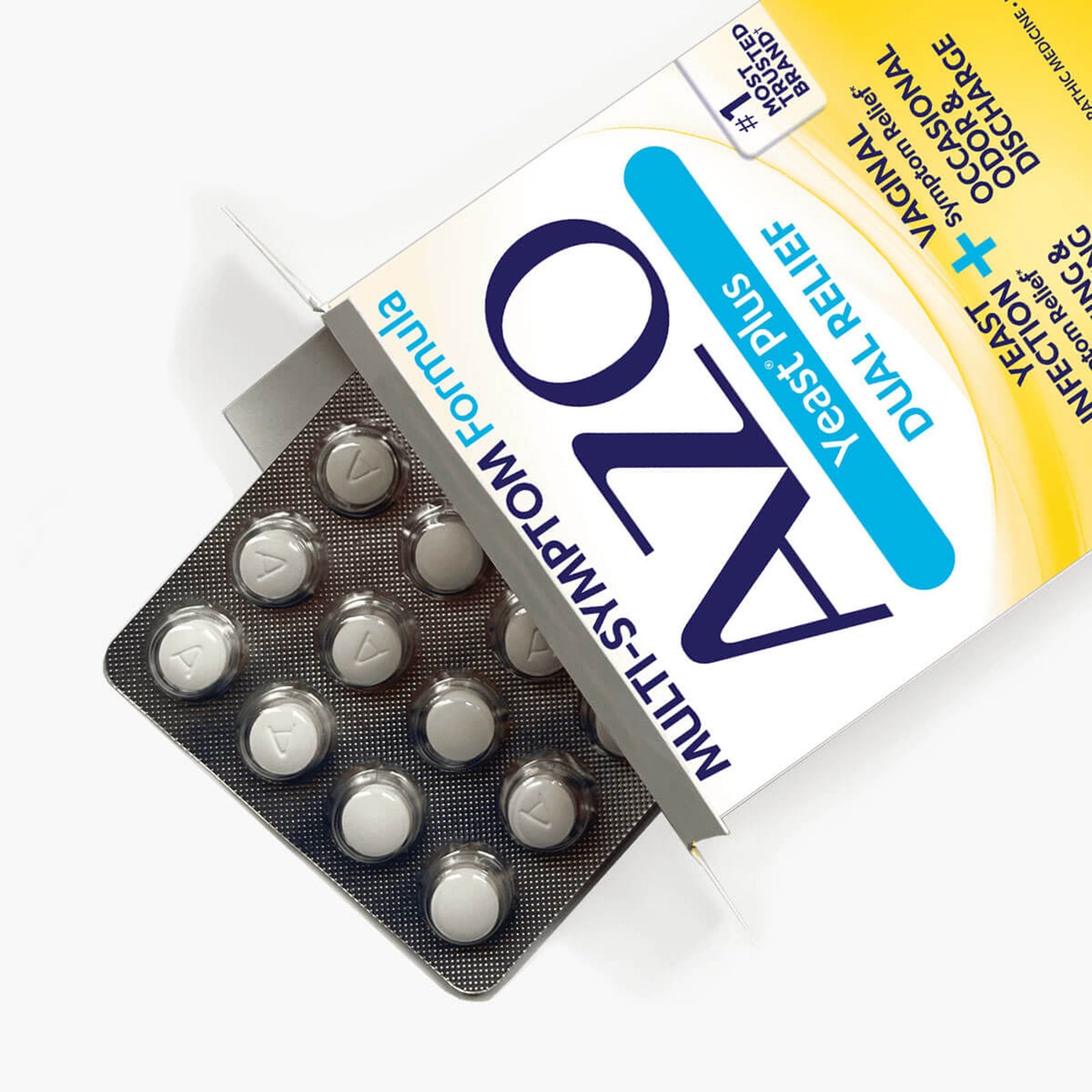 Azo Yeast Plus Vaginal Antifungal Tablets