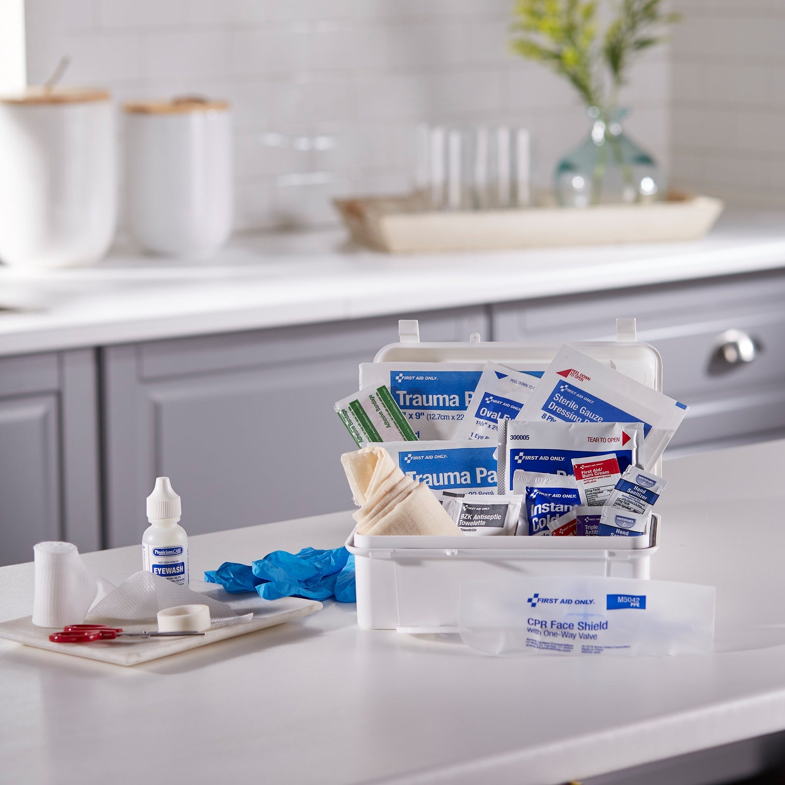 McKesson First Aid Kit 10 Person Plastic Case
