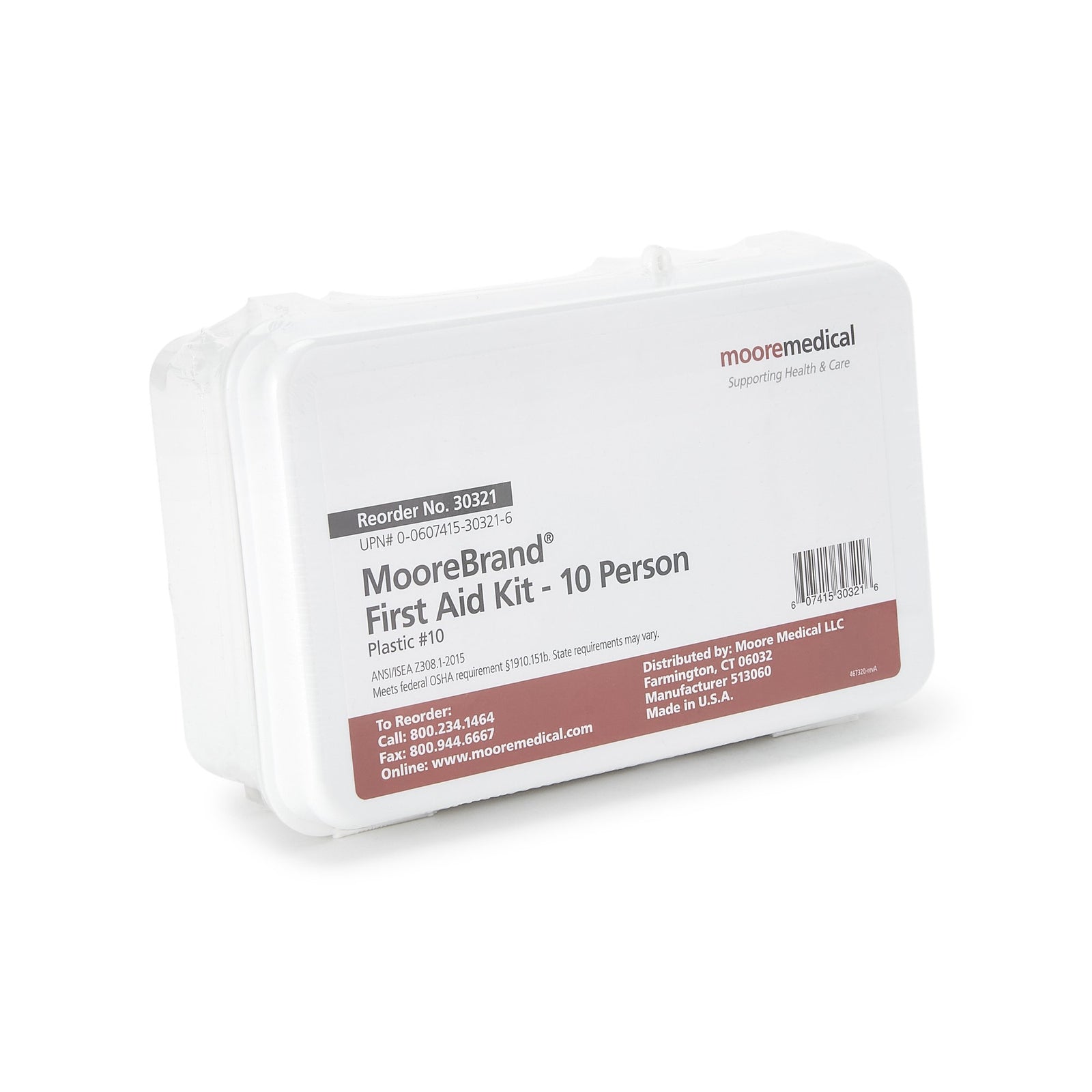 McKesson First Aid Kit 10 Person Plastic Case