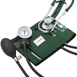 McKesson MedSurg Premium Aneroid / Sprague Stethoscope Set, Dark Green