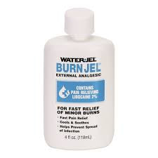 Burn Relief Lidocaine Water Jel Burn Jel Topical Gel 4 oz