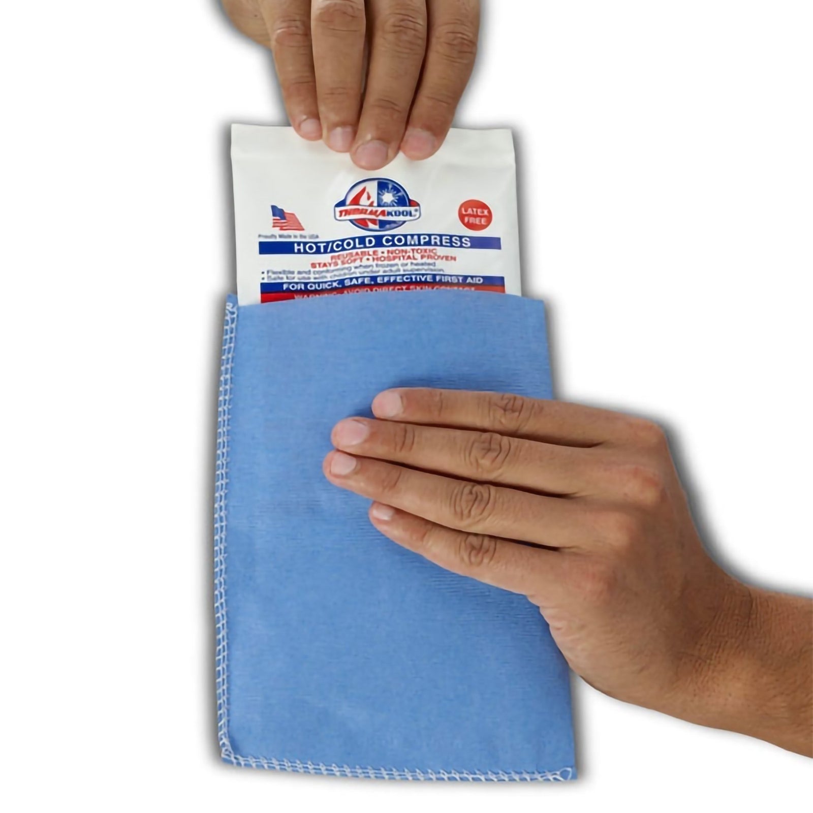 Blue Easy Sleeves™ Disposable Hot/Cold Pack Covers 5 x 7 Inch (Pack of 24)