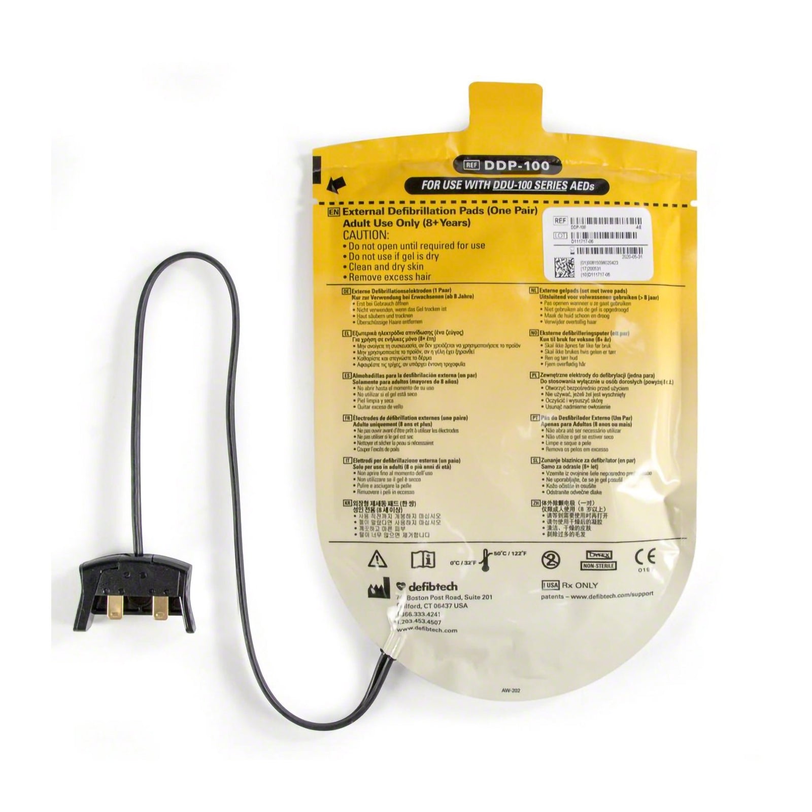 Defibtech Lifeline Adult AED Defibrillator Pads
