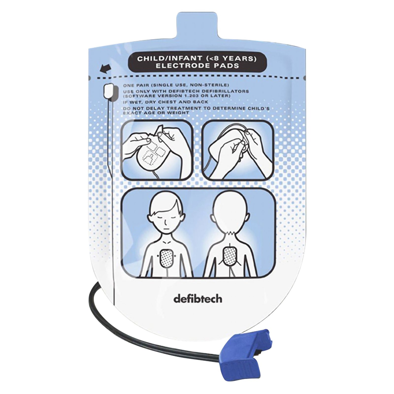 Worldpoint ECC Defibtech Pediatric AED Defibrillator Pads