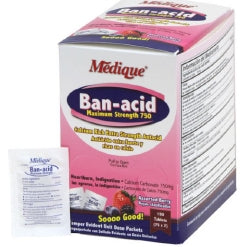 Ban-Acid 750 mg Chewable Antacid Tablets