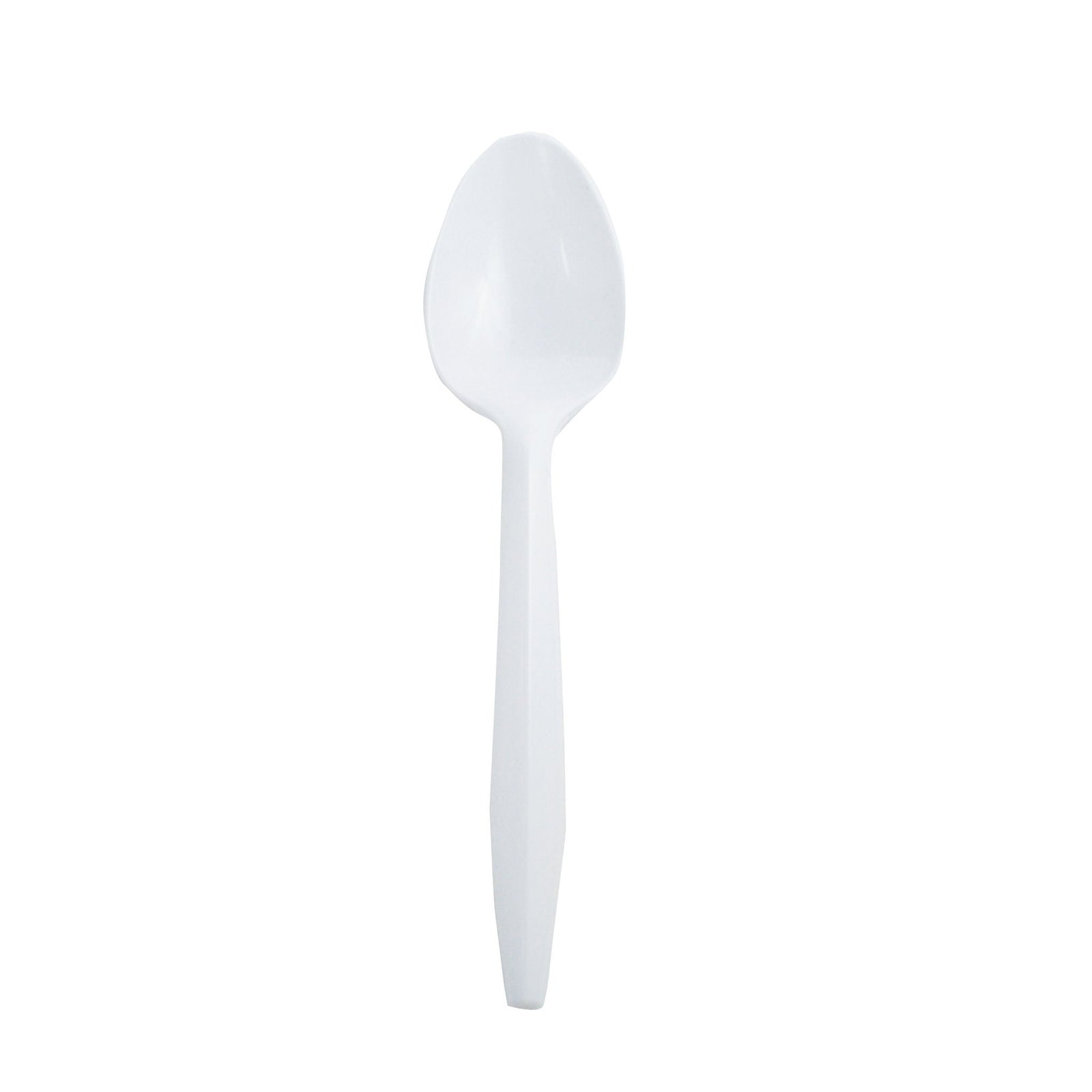 Saalfeld Medium-Weight Poly Teaspoon, White, Individually Wrapped