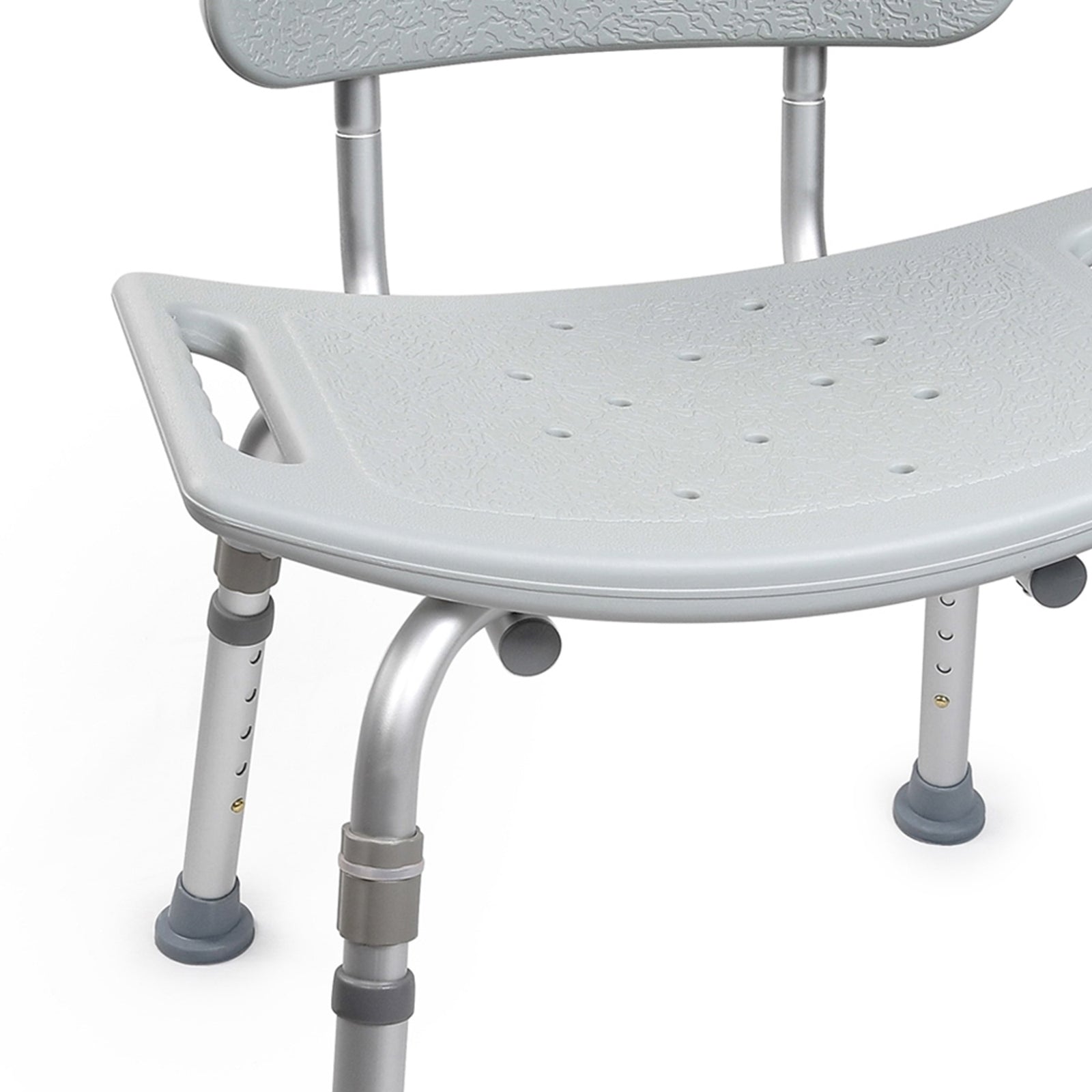 McKesson Aluminum Bath Bench with Removable Backrest