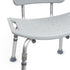 McKesson Aluminum Bath Bench with Removable Backrest