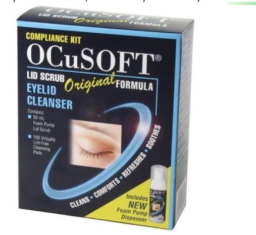 OCuSOFT Lid Scrub Compliance Kit Eyelid Cleanser with 100 Pads